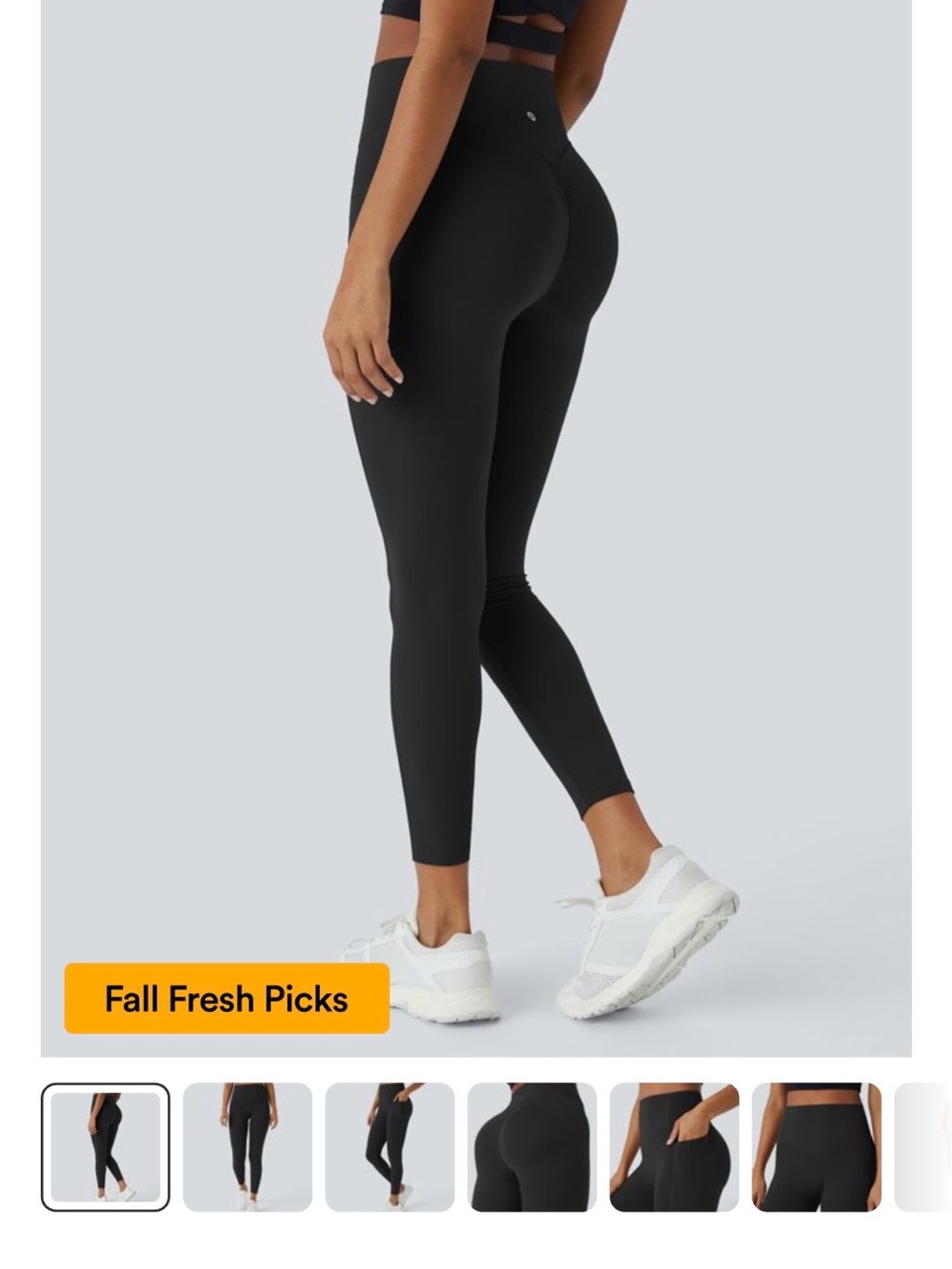 HALARA Black High-Waist Sculpting Leggings